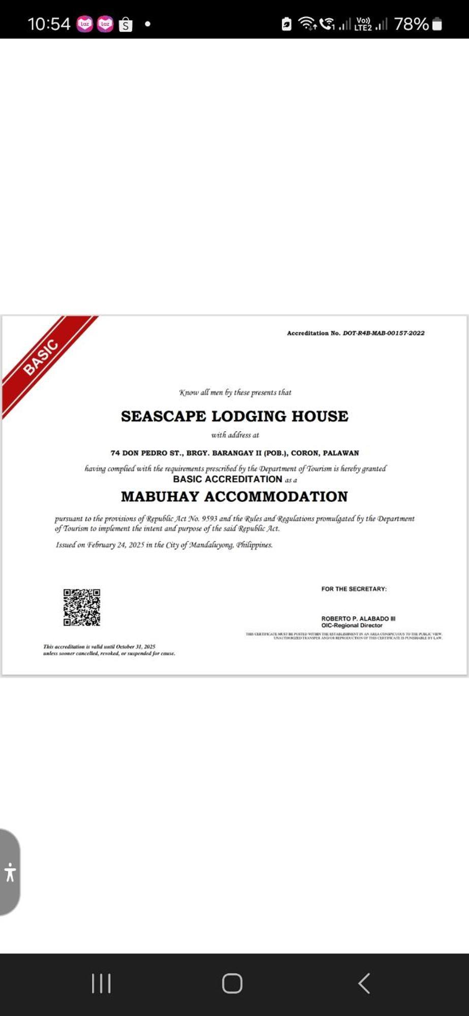 Seascape Lodging House Coron Eksteriør bilde